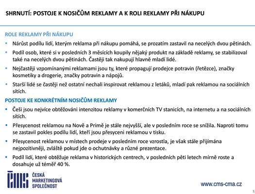 esk marketingov spolenost - Vzkum ei a reklama 2025