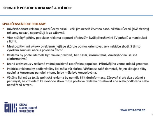 esk marketingov spolenost - Vzkum ei a reklama 2025